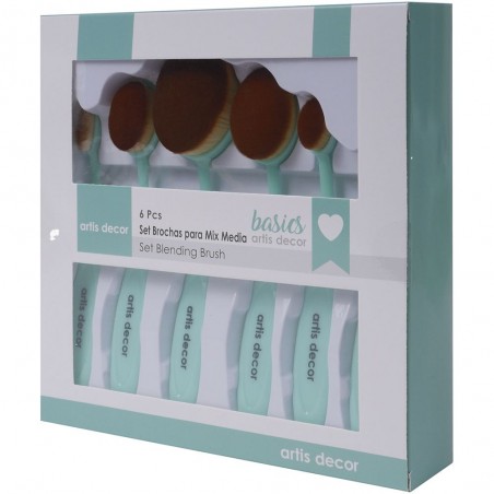 SET DE 6 BROCHAS PARA MIX MEDIA