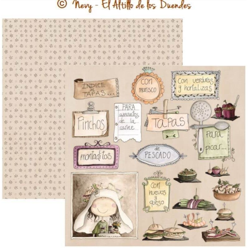 COLECCIÓN "OFELIA ENTRE FOGONES" 12"x12"