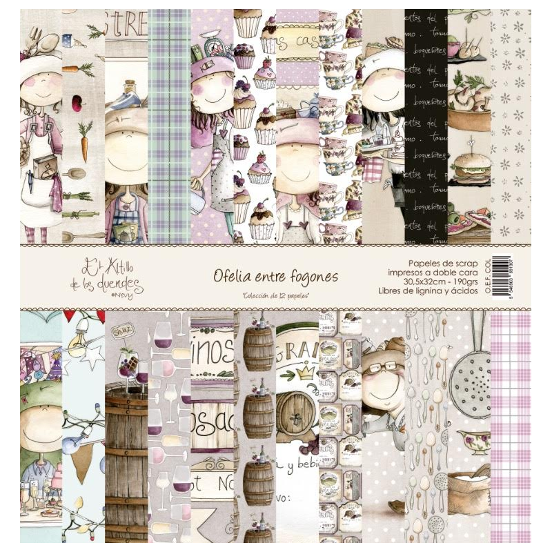 COLECCIÓN "OFELIA ENTRE FOGONES" 12"x12"