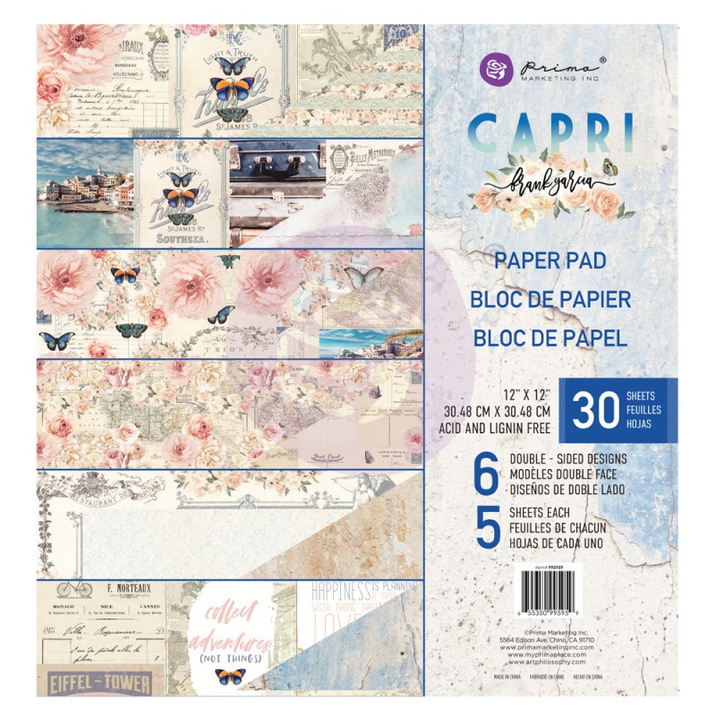 Bloc papeles Prima Marketing Capri 12x12