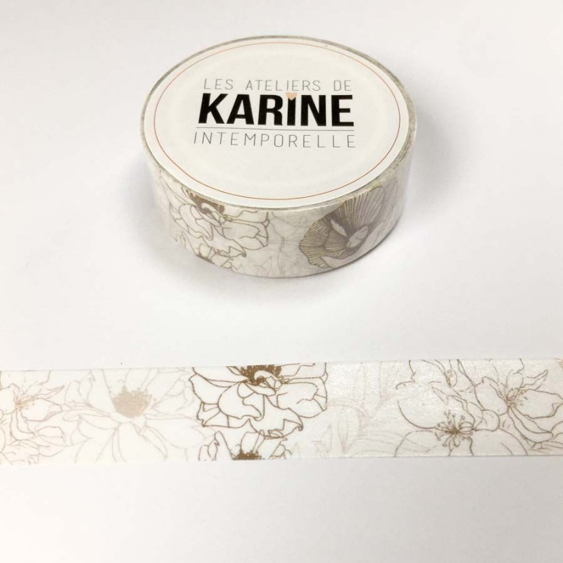 Washi Tape Floral Intemporelle De Karine