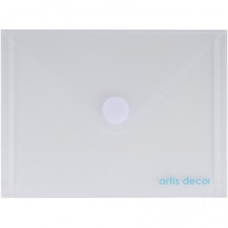 PACK 5 SOBRES DE PLASTICO CON CIERRE DE VELCRO 13cmx17cm