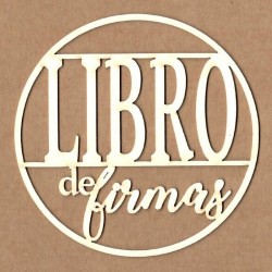 CHIPBOARD - LIBRO DE FIRMAS EN MARCO REDONDO