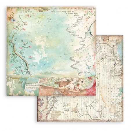 COLECCIÓN STAMPERIA ALICE BACKGROUND 8"X8"