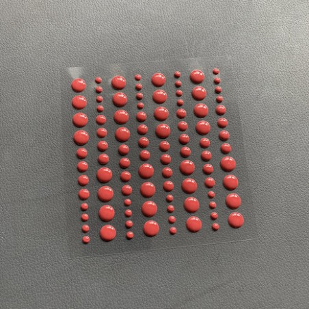 ENAMEL DOTS - SIMPLE AND BASICS - ROJO