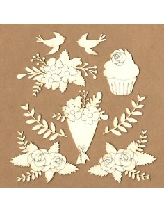 SET DE CHIPBOARD – FLORES...