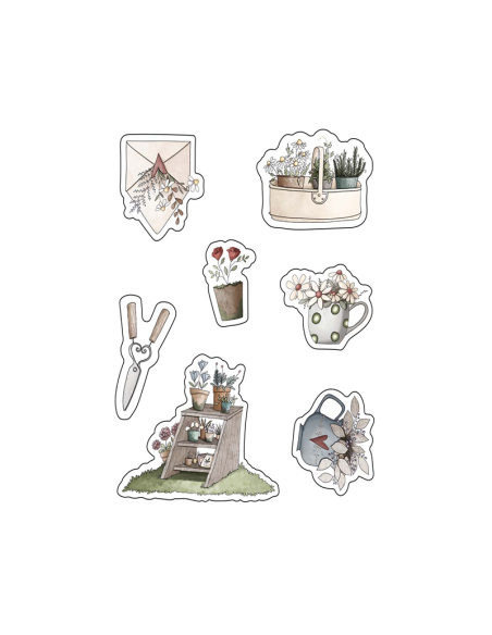 PEGATINAS MICHIS - DECORANDO MI JARDÍN