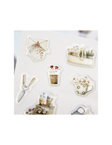 LAS PEGATINAS MICHIS DE EL JARDÍN DE OFELIA "DECORANDO MI JARDÍN"