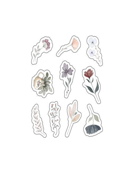 LAS PEGATINAS MICHIS DE EL JARDÍN DE OFELIA "UN JARDÍN DE FLORES"