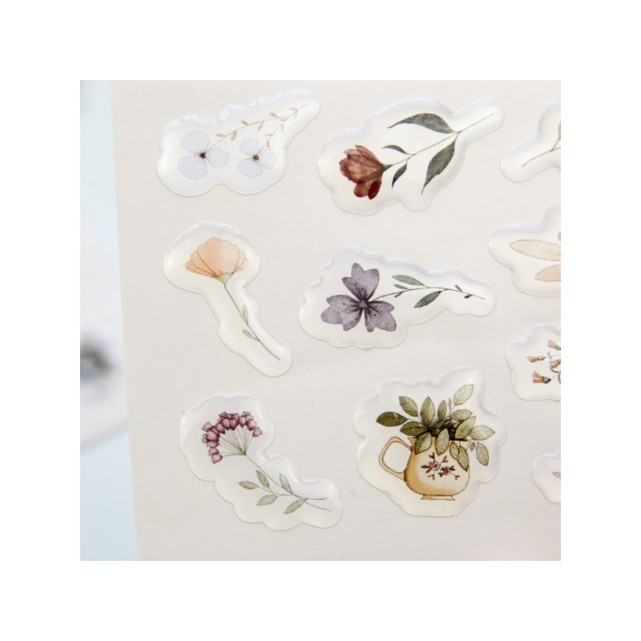 PEGATINAS MICHIS - UN JARDÍN DE FLORES