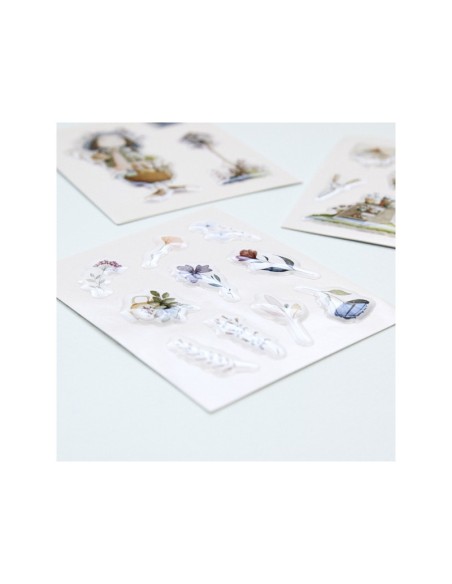 LAS PEGATINAS MICHIS DE EL JARDÍN DE OFELIA "UN JARDÍN DE FLORES"