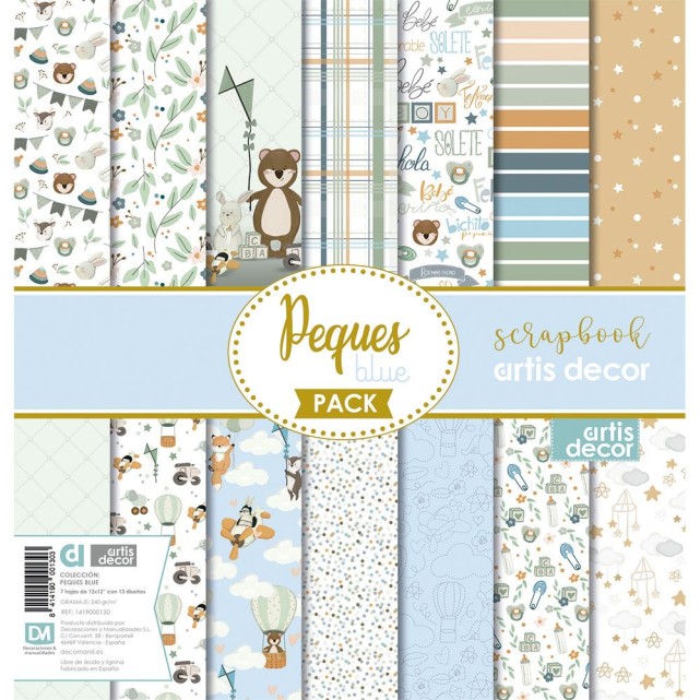 COLECCIÓN "PEQUES BLUE" 12"x12''