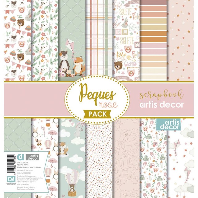 COLECCIÓN "PEQUES ROSE 12"x12"