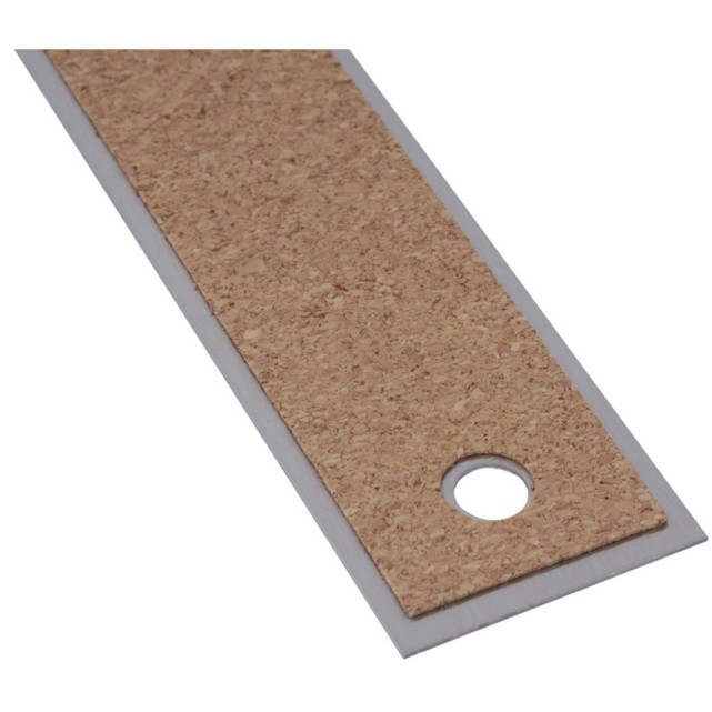 REGLA DE ACERO CON CORCHO...