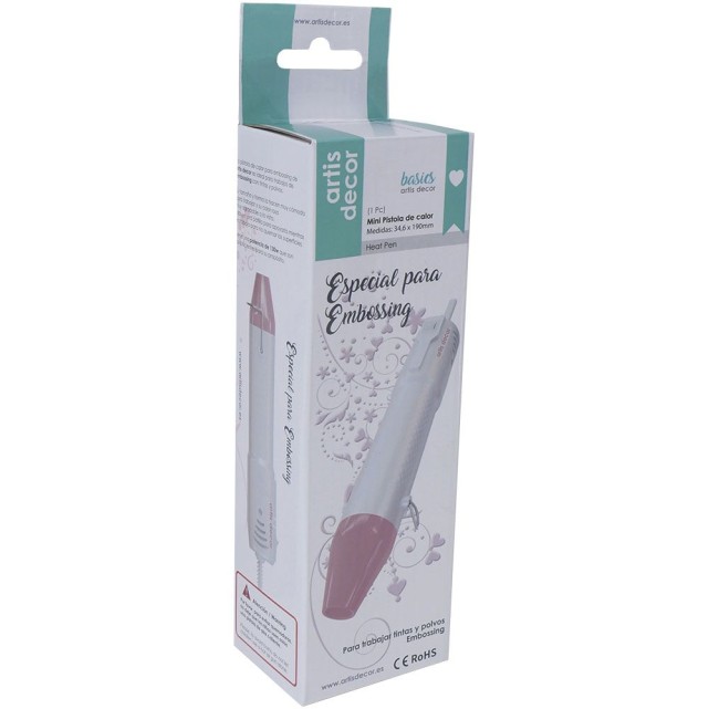 PISTOLA CALOR ARTIS DECOR BLANCA-ROSA...