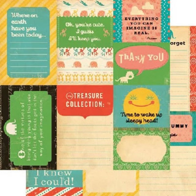 PAPEL COSMO CRICKET - JOURNALING CARDS