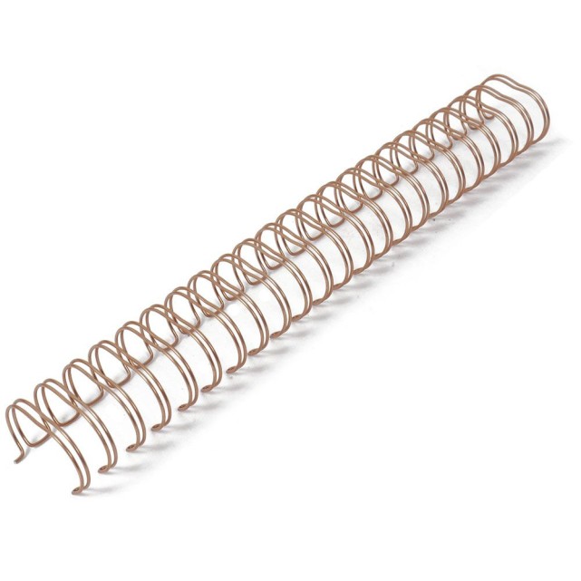 PACK 2 WIRE-O 38,1mm. ROSE GOLD PASO 2:1 (23 ANILLAS)