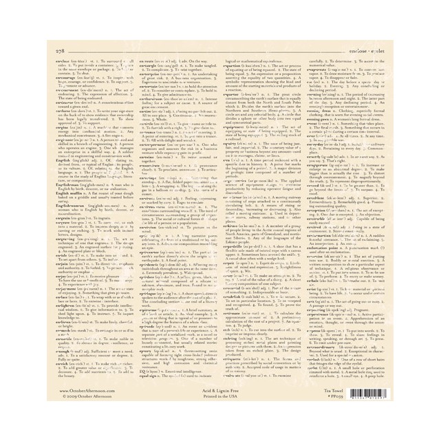 PAPEL OCTOBER AFTERNOON - TEA TOWELL