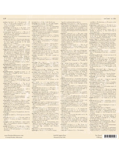 PAPEL OCTOBER AFTERNOON - TEA TOWELL