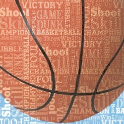 Papel Basketball tipografia