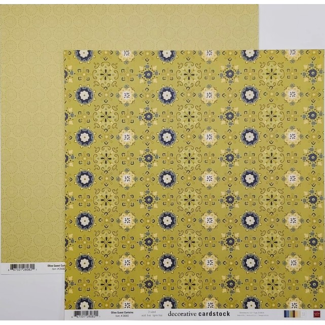 PAPEL CHATTER BOX - OLIVE GUEST CURTAINS