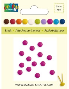BRADS 5mm FUCSIA 50 uds.