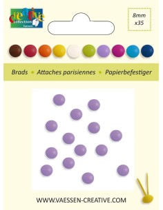 BRADS 8mm LILA  35 uds.