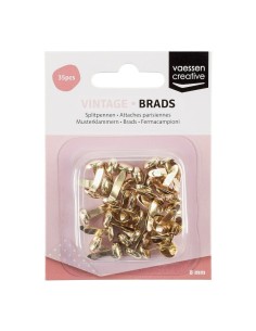 BRADS 8mm ORO  35 uds.
