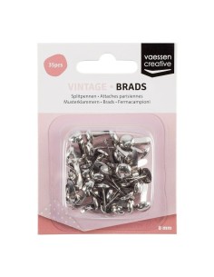 BRADS 8mm PLATA  35 uds.