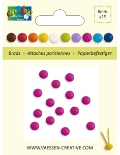 BRADS 8mm FUCSIA  35 uds.