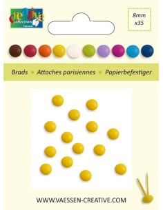 BRADS 8mm AMARILLO  35 uds.