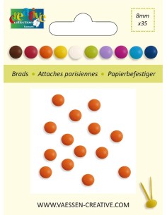 BRADS 8mm NARANJA  35 uds.