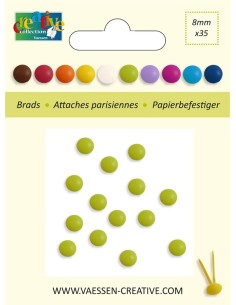 BRADS 8mm VERDE  35 uds.