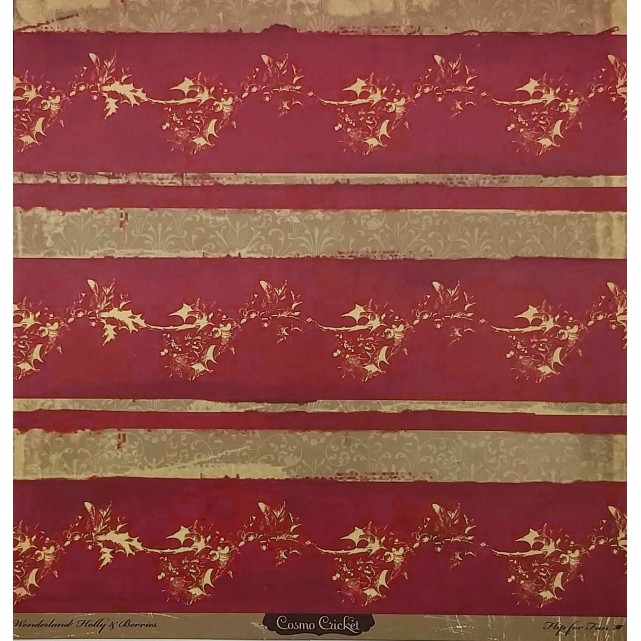 PAPEL COSMO CRICKET - HOLLY & BERRIES