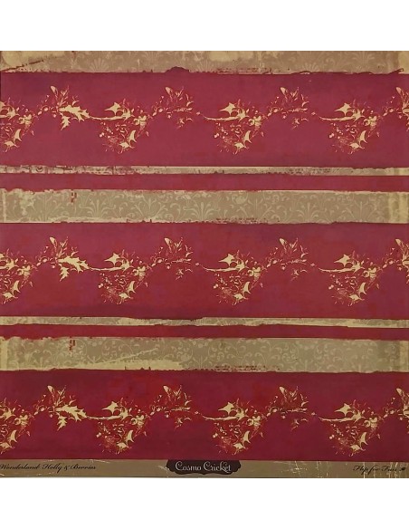 PAPEL COSMO CRICKET - HOLLY & BERRIES