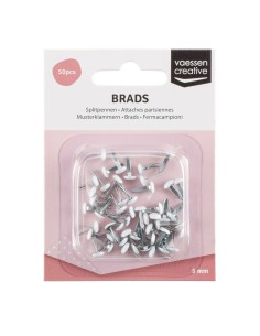 BRADS 5mm BLANCO  50 uds.
