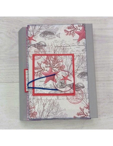 ÁLBUM SCRAP "MAR GRIS-AZUL"