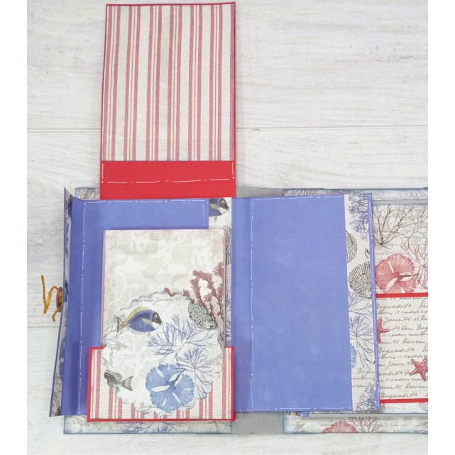 ÁLBUM SCRAP "MAR GRIS-AZUL"