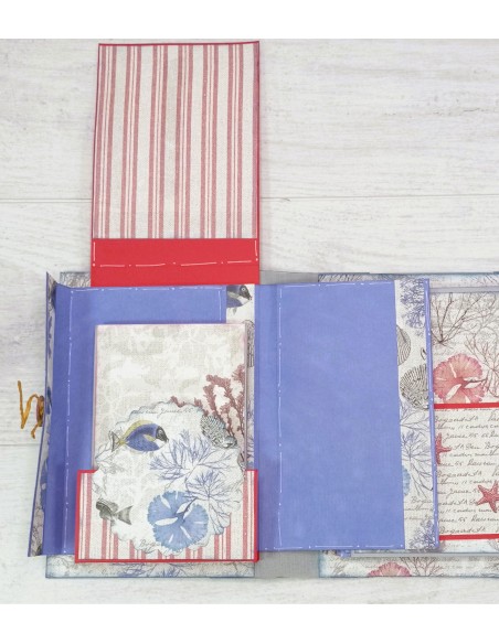 ÁLBUM SCRAP "MAR GRIS-AZUL"