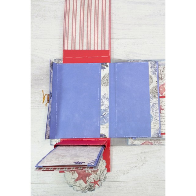 ÁLBUM SCRAP "MAR GRIS-AZUL"