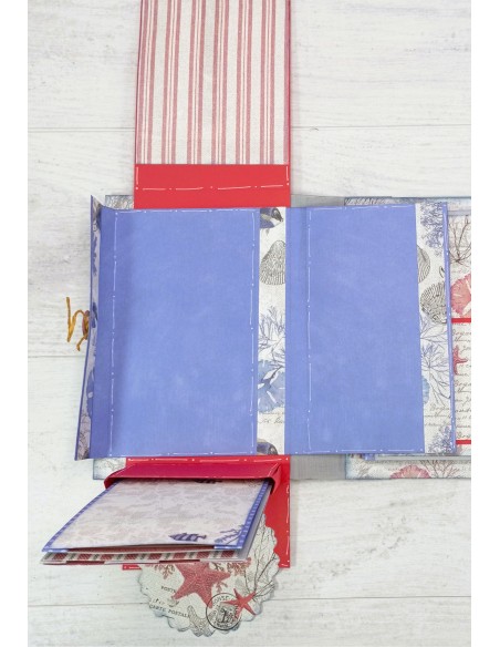 ÁLBUM SCRAP "MAR GRIS-AZUL"