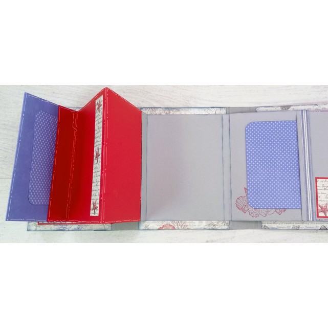 ÁLBUM SCRAP "MAR GRIS-AZUL"