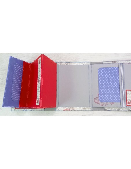 ÁLBUM SCRAP "MAR GRIS-AZUL"