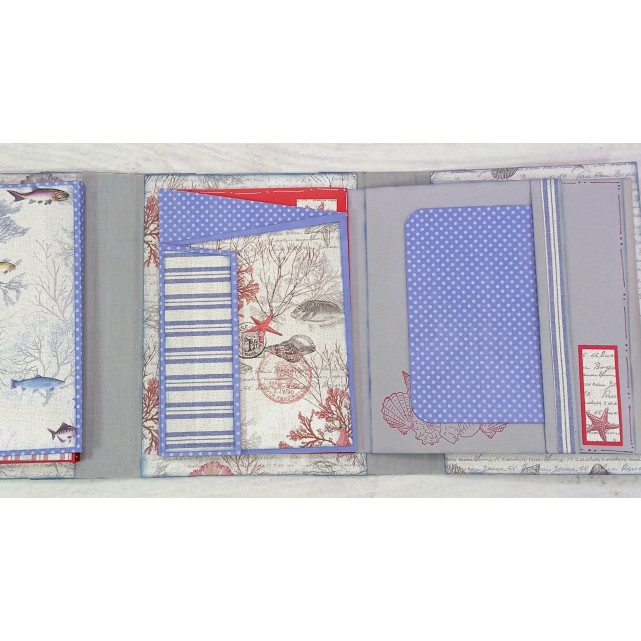 ÁLBUM SCRAP "MAR GRIS-AZUL"