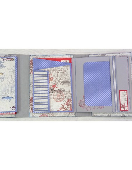ÁLBUM SCRAP "MAR GRIS-AZUL"