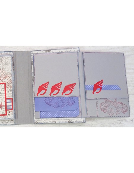 ÁLBUM SCRAP "MAR GRIS-AZUL"