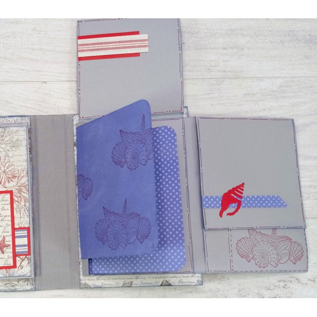 ÁLBUM SCRAP "MAR GRIS-AZUL"