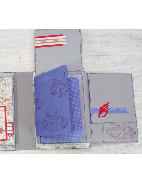 ÁLBUM SCRAP "MAR GRIS-AZUL"