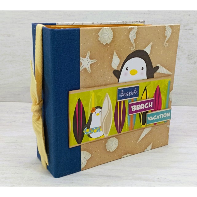 ÁLBUM SCRAP - "PINGÜINOS EN LA PLAYA"