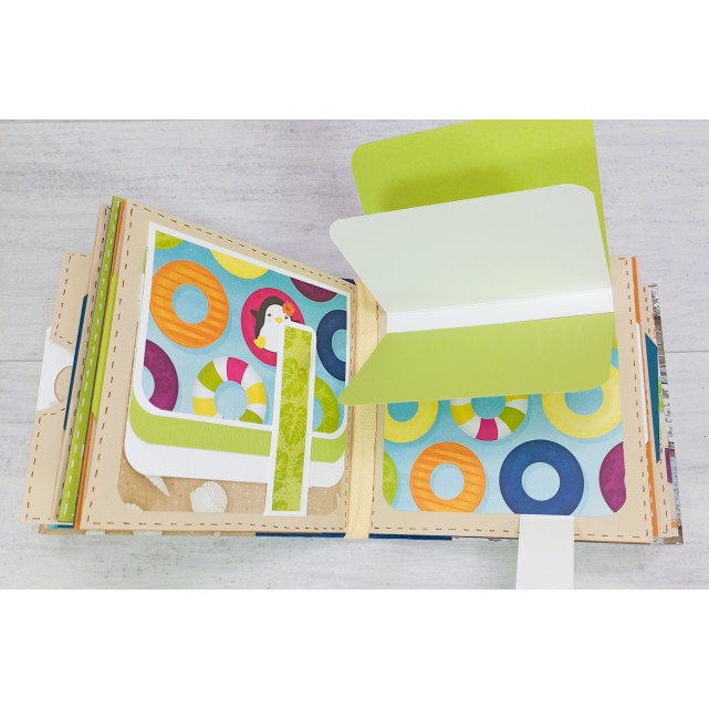 ÁLBUM SCRAP - "PINGÜINOS EN LA PLAYA"